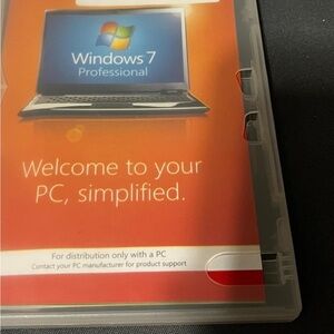 NEW open box Windows 7 Professional 32 Bit English Version DVD With Product Key